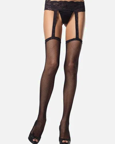 Fishnet Garterbelt Stockings