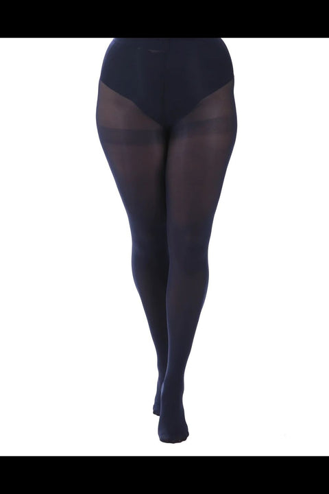 Navy 80 Denier Opaque Tights (Size 16-18)