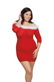 "Santa's Cutie" Lipstick Red chemise.   | BigSmalls&trade;
