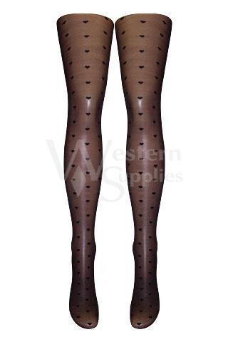 Sheer Mini Hearts Tights  | BigSmalls&trade;